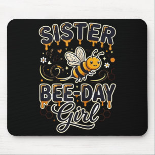 Tapis De Souris Sœur de la fille du jour d'anniversaire thème de f