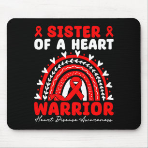 Tapis De Souris Sœur d'un guerrier du cœur Maladie cardiaque Boho