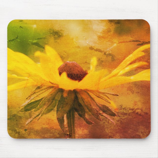 Tapis De Souris Soft Black Eyed Susan Flower Art (Devant)