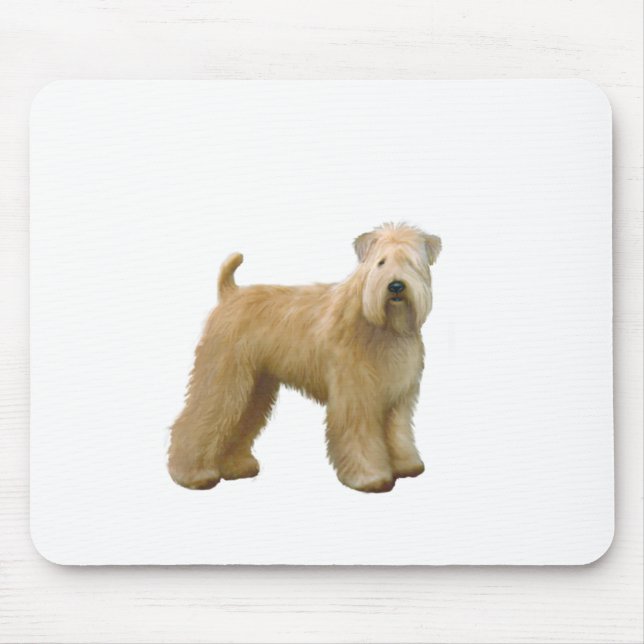 Tapis De Souris Soft Coated Wheaten Terrier (A)  - debout (Devant)