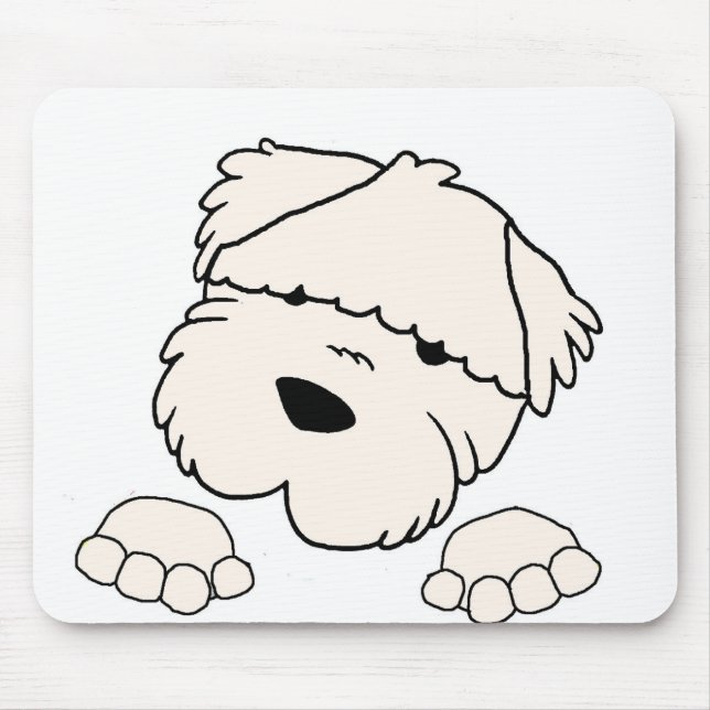 Tapis De Souris soft coated wheten terrier peeking (Devant)