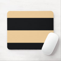 Soft Orange and Black Simple Extra Wide Stripes