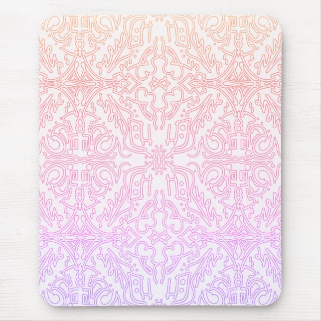 Tapis De Souris Soft Pink Dream Mandala pattern series (Devant)