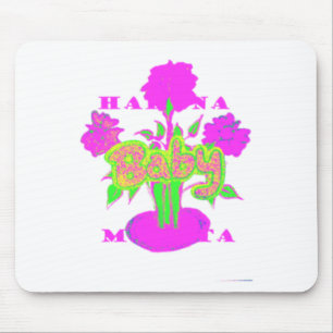 Tapis De Souris Soft Pink Flower Art : A Baby's Touch.