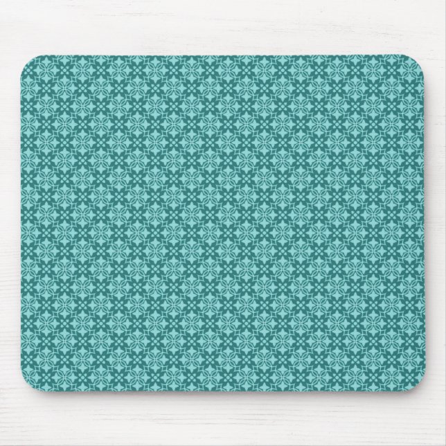 Tapis De Souris Soft Turquoise Chic Mousepad (Devant)