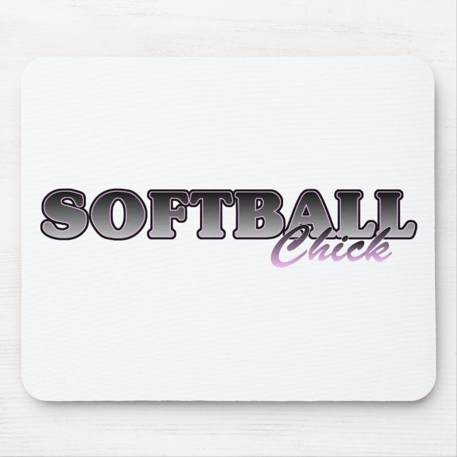 Tapis De Souris Softball Chick (Devant)