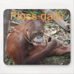 Tapis De Souris Soie mignonne vos dents animales