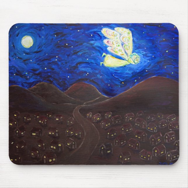 Tapis De Souris Soin de l'âme gardien Ange Art Mousepad (Devant)