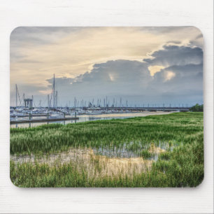 Tapis De Souris Soirée À Charleston Harbour