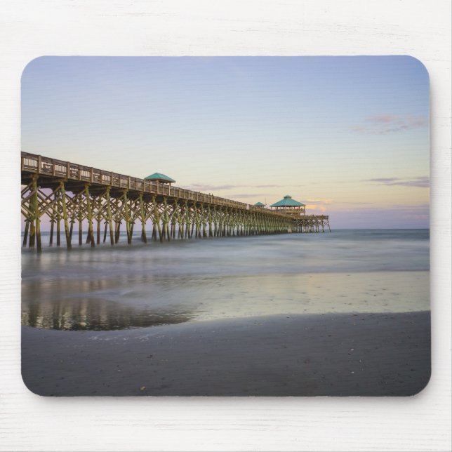 Tapis De Souris Soirée De Paix Sur Folly Beach (Devant)