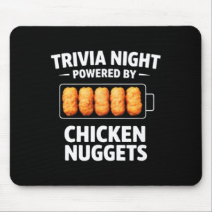 Tapis De Souris Soirée Quiz Propulsée Par Des Nuggets De Poulet