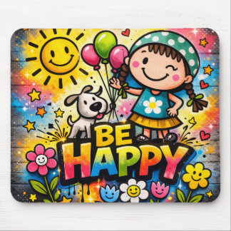 Tapis de Souris Sois Heureux