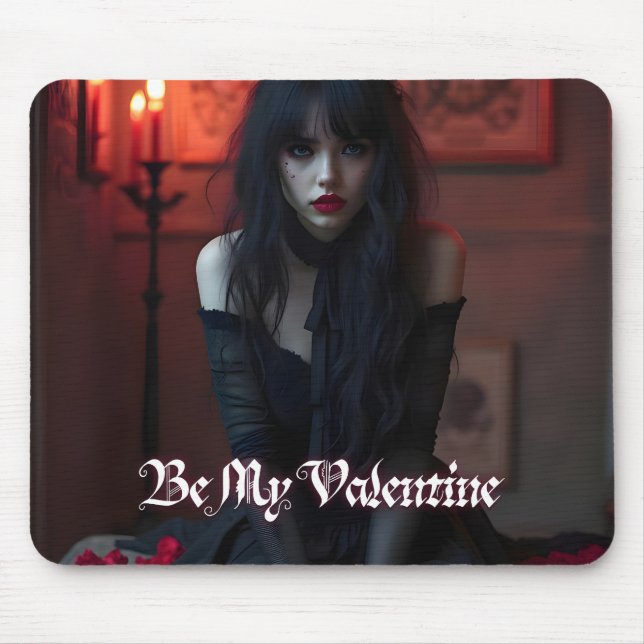 Tapis De Souris Sois ma Saint Valentin en romance noire (Devant)