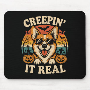 Tapis De Souris Soky Cute Creen' It Real Funny Chien Halloween Gra