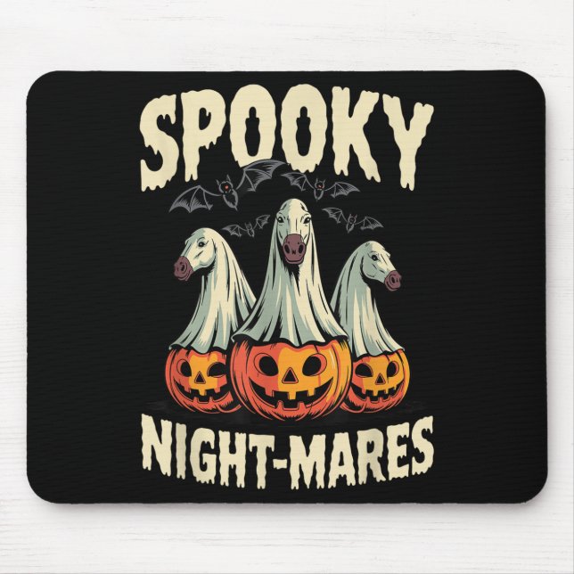 Tapis De Souris Soky Night-mares Halloween Horse  (Devant)