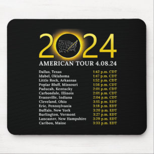 Tapis De Souris Solar Eclipse 2024 American Tour 2024 Totality Tot