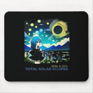 Tapis De Souris Solar Eclipse 2024 Anime Style Art