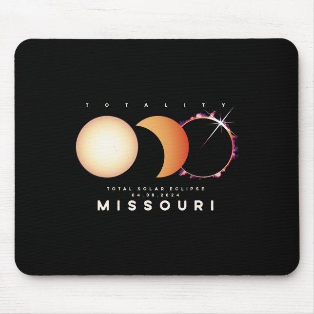 Tapis De Souris Solar Eclipse 2024 Missouri Total Eclipse Astronom (Devant)