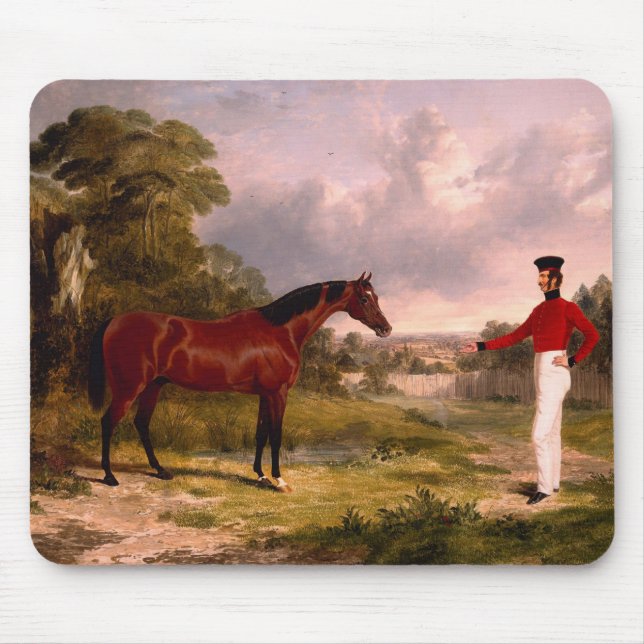 Tapis De Souris Soldat avec le cheval d'un officier (Devant)