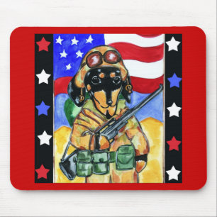 Tapis De Souris Soldat Dachshund