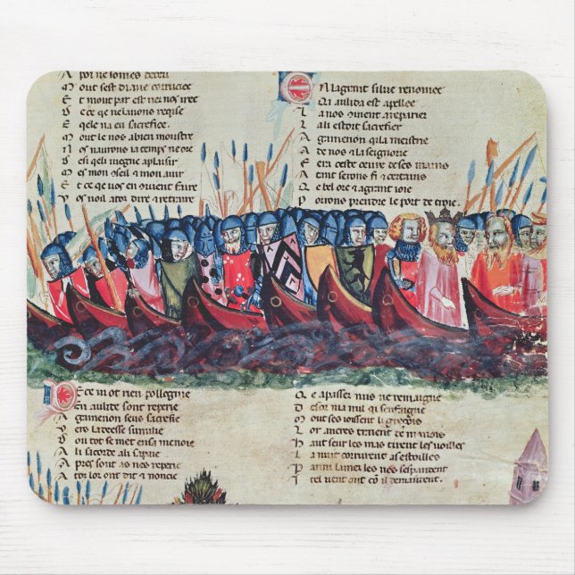 Tapis De Souris Soldats dans des leurs bateaux (Devant)