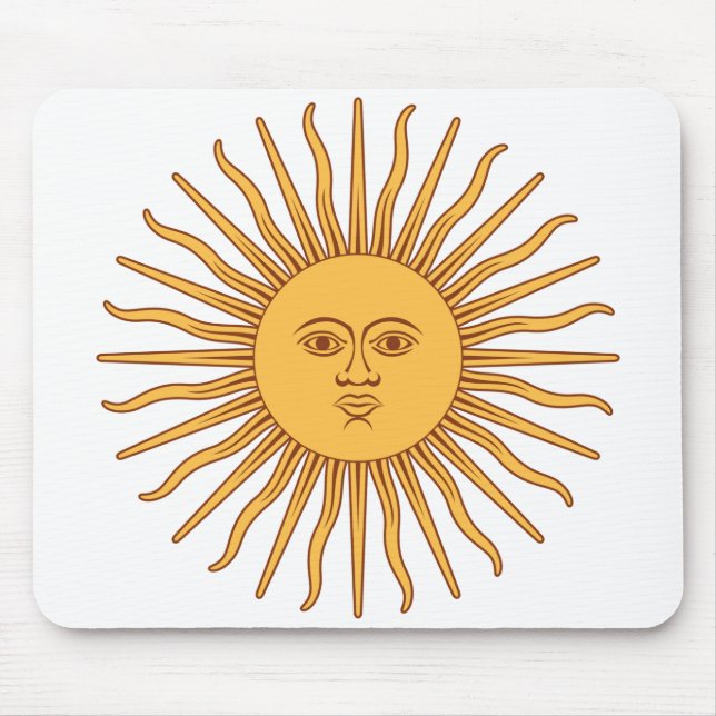 Tapis De Souris Soleil argentin (Devant)