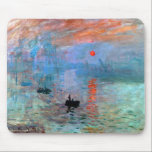 Tapis De Souris Soleil de l'impression Claude Monet<br><div class="desc">Impression Lever de soleil peint par Claude Monet en 1872.</div>