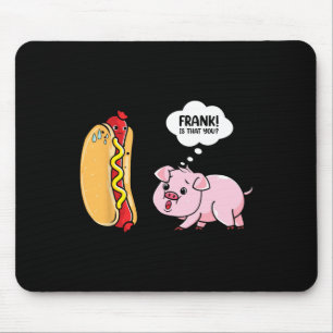 Tapis De Souris Soleil Dehors Chaussons De Hot Dog Drôle Saucisse 