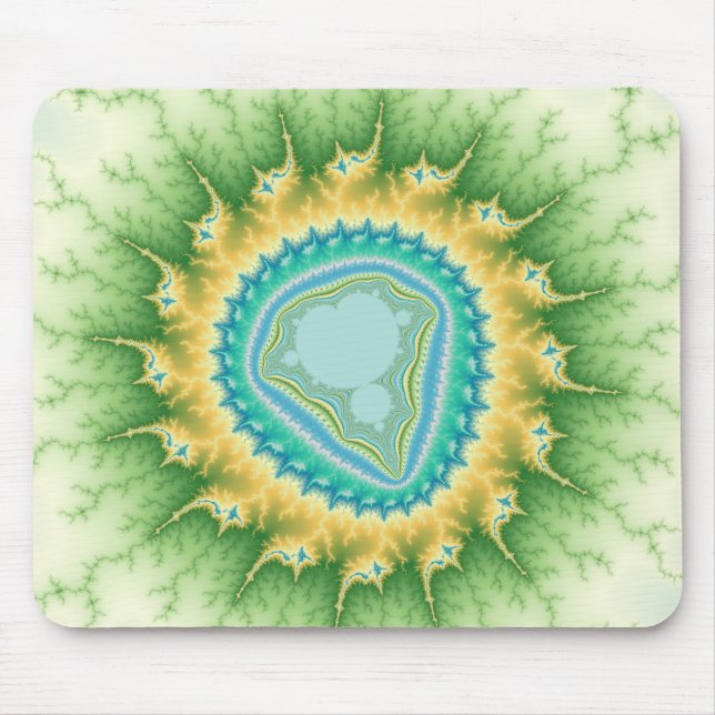 Tapis De Souris Soleil enchanté - Mousepad fractal (Devant)