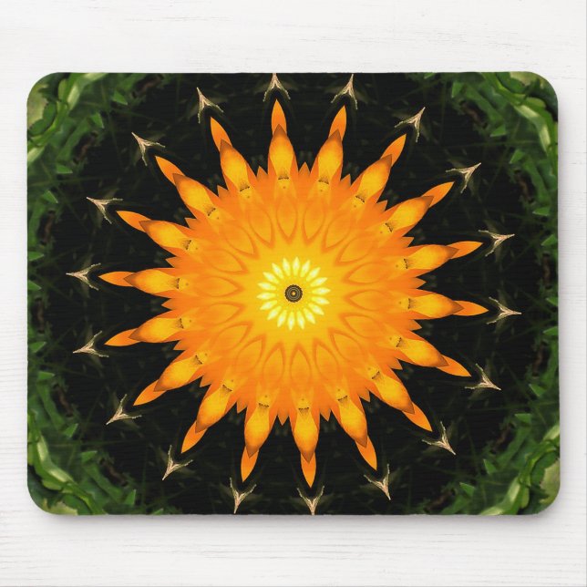 Tapis de souris soleil orange (Devant)