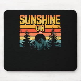 Tapis De Souris Soleil Sur Mes Épaules Pour Extérieur Et Couchers