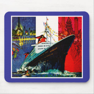 Tapis De Souris solides solubles France avec Tour Eiffel et la