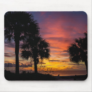 Tapis de souris Solitude au coucher du soleil