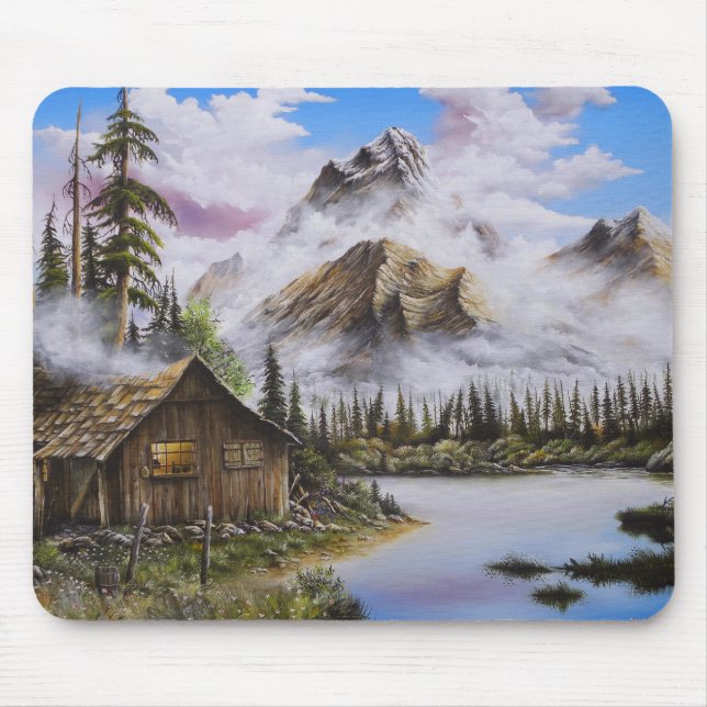 Tapis De Souris Solitude d'été Peinture d'huile par David Paul (Devant)
