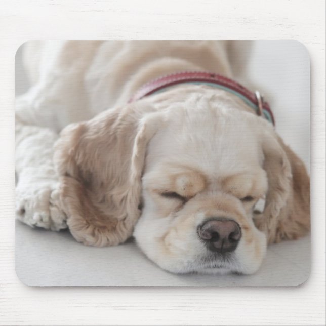 Tapis De Souris Sommeil de chien de cocker (Devant)
