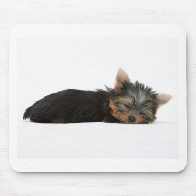 Tapis De Souris Sommeil de chiot de Yorkie (Devant)