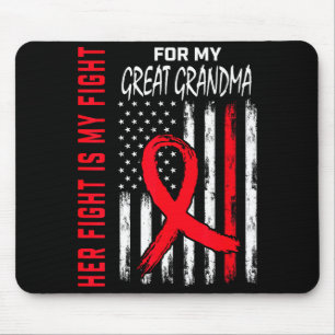 Tapis De Souris Son combat est mon combat Grande Maman Maladie car
