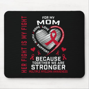 Tapis De Souris Son combat est mon combat Maman Sensibilisation au