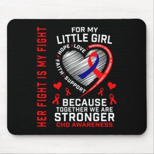 Tapis De Souris Son Combat Est Mon Combat Petite Fille Fille Fille