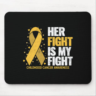 Tapis De Souris Son combat est mon combat pour le cancer infantile