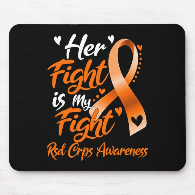 Tapis De Souris Son Combat Est Mon Combat Rsd Crps Sensibilisation (Devant)