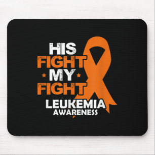 Tapis De Souris Son Combat Mon Combat Ruban Orange Sensibilisation