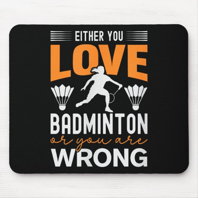 Tapis De Souris Son Dans Mon Volant de badminton Adn Racket Badmin (Devant)