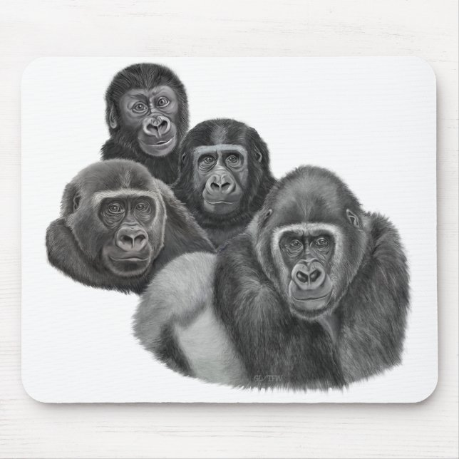 Tapis De Souris Son Gorilla MousePad By AGE. Gorilla Life GL/TFW (Devant)