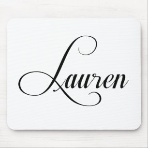 Tapis De Souris Son Nom Est Lauren Calligraphie