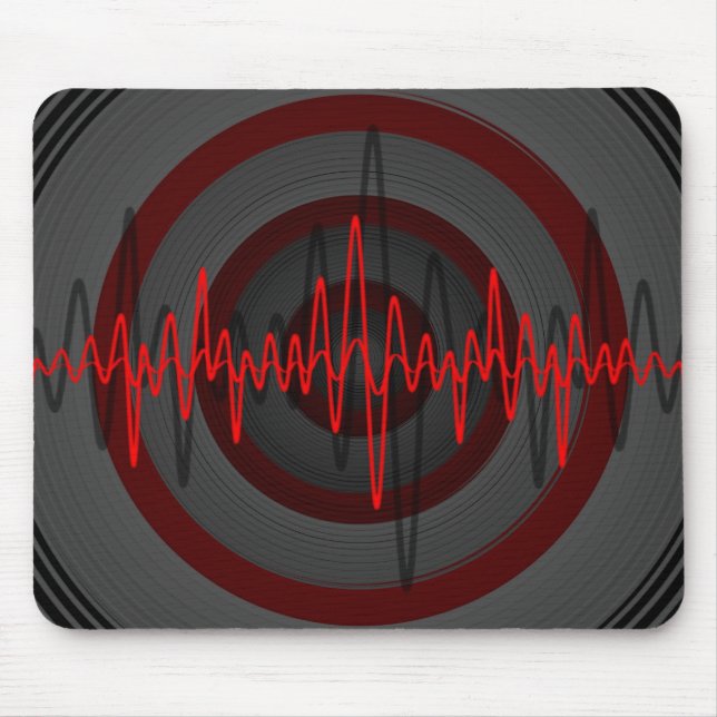 Tapis De Souris Son rouge foncé (Devant)