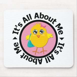 Tapis De Souris Son tout environ je poussin (rose)