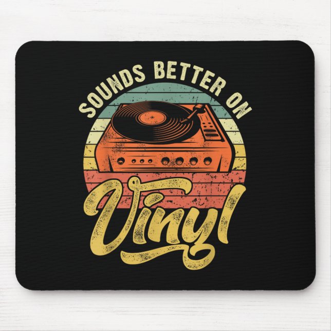 Tapis De Souris Sonne Mieux Sur Vinyl - Music Lover Disc Records (Devant)