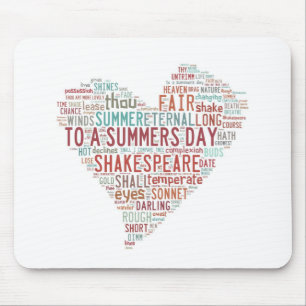 Tapis De Souris Sonnet 18 de Shakespeare