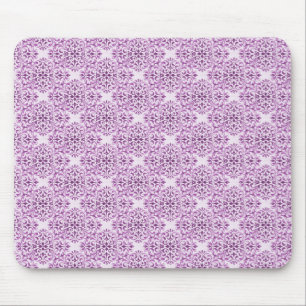 Tapis De Souris Sophisticated Damask Mousepad, Wisteria